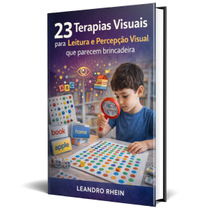 23 Terapias para Leitura e Percepção Visual”, com estratégias práticas para desenvolver discriminação visual, organização espacial e habilidades de pré-leitura de forma inteligente e eficaz. Um material direto ao ponto, baseado em neurociência, que transforma dificuldades em evolução real — com atividades simples, aplicáveis e que fazem diferença desde o primeiro uso.
